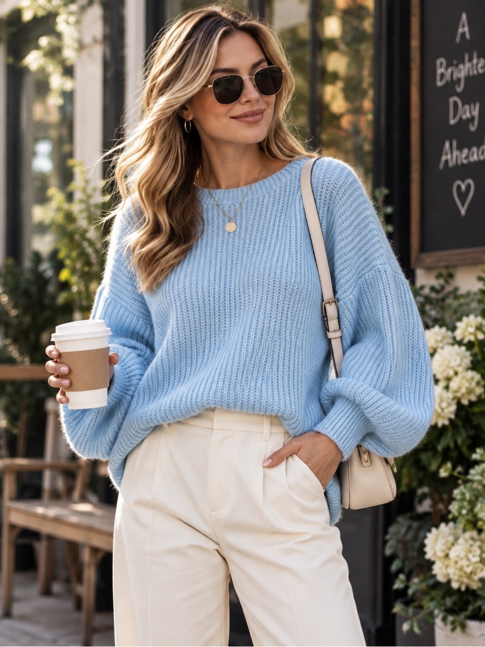 MADE IN ITALY 🇮🇹 Balloon Sleeve Knit Sweater